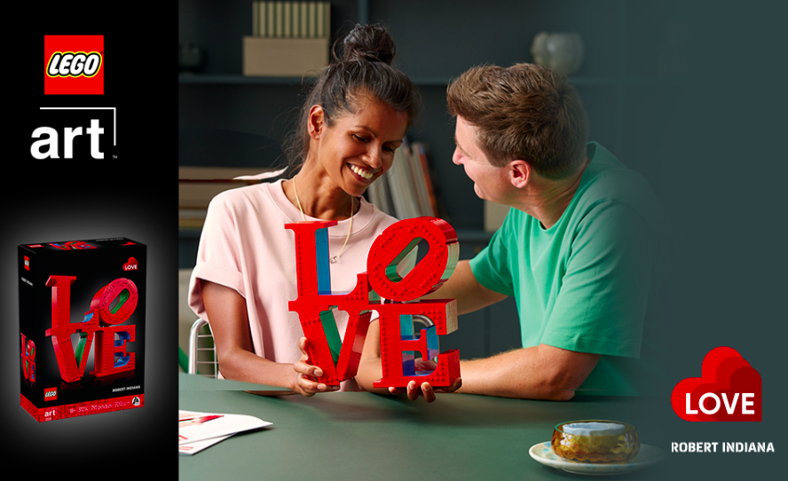 Build Love at Home: Unbox Creativity with LEGO Art’s Iconic LOVE Sculpture for Adults