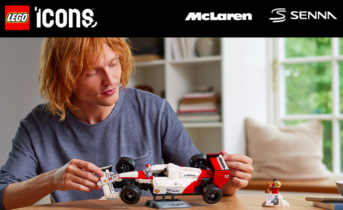 Build Your Own F1 Legend: LEGO Icons McLaren MP4/4 & Ayrton Senna Set