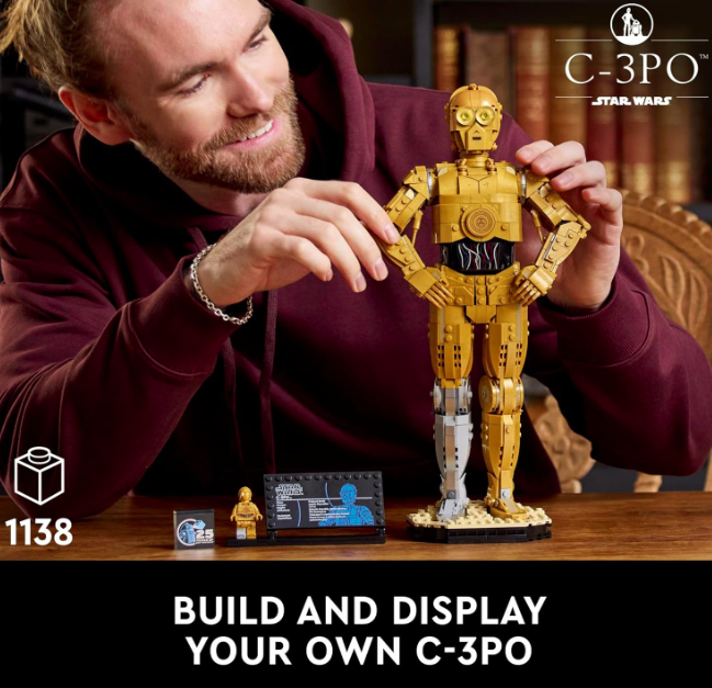 Unlock a Galaxy of Nostalgia: LEGO Star Wars C-3PO Buildable Droid Figure – The Ultimate Creative Gift for Fans & Collectors