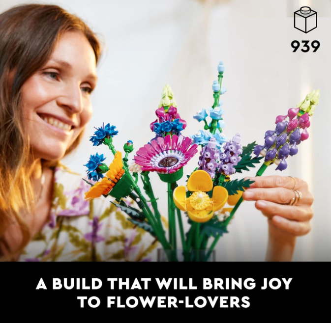 Create a Beautiful Home with the LEGO Icons Wildflower Bouquet Set